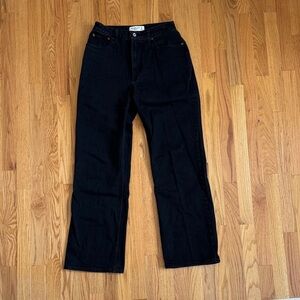 Abercrombie & Fitch Black Straight Leg Jeans
